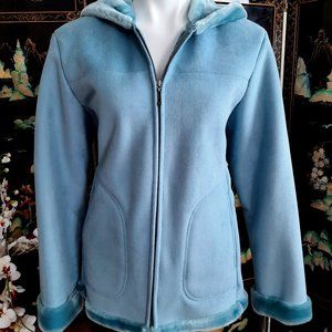 Jones New York Sueded Faux Fur Lined Coat